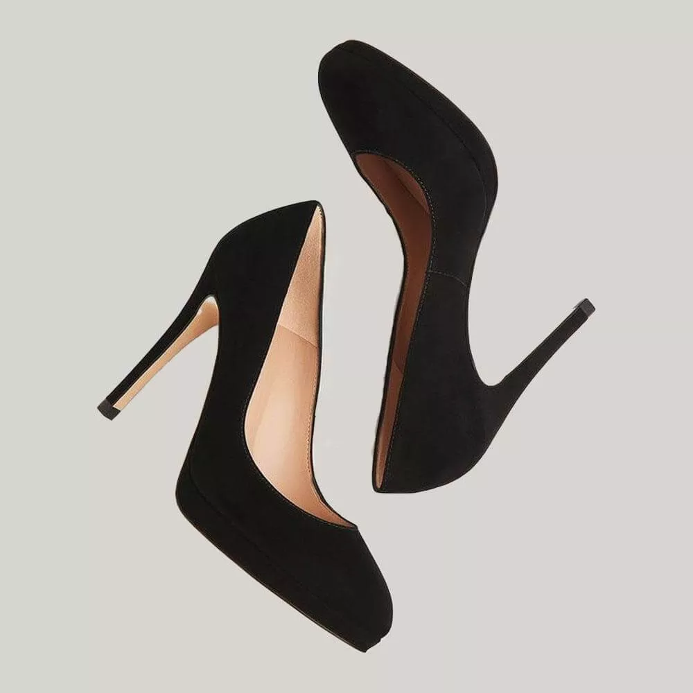 L.K. Bennett Sledge Suede Platform Courts